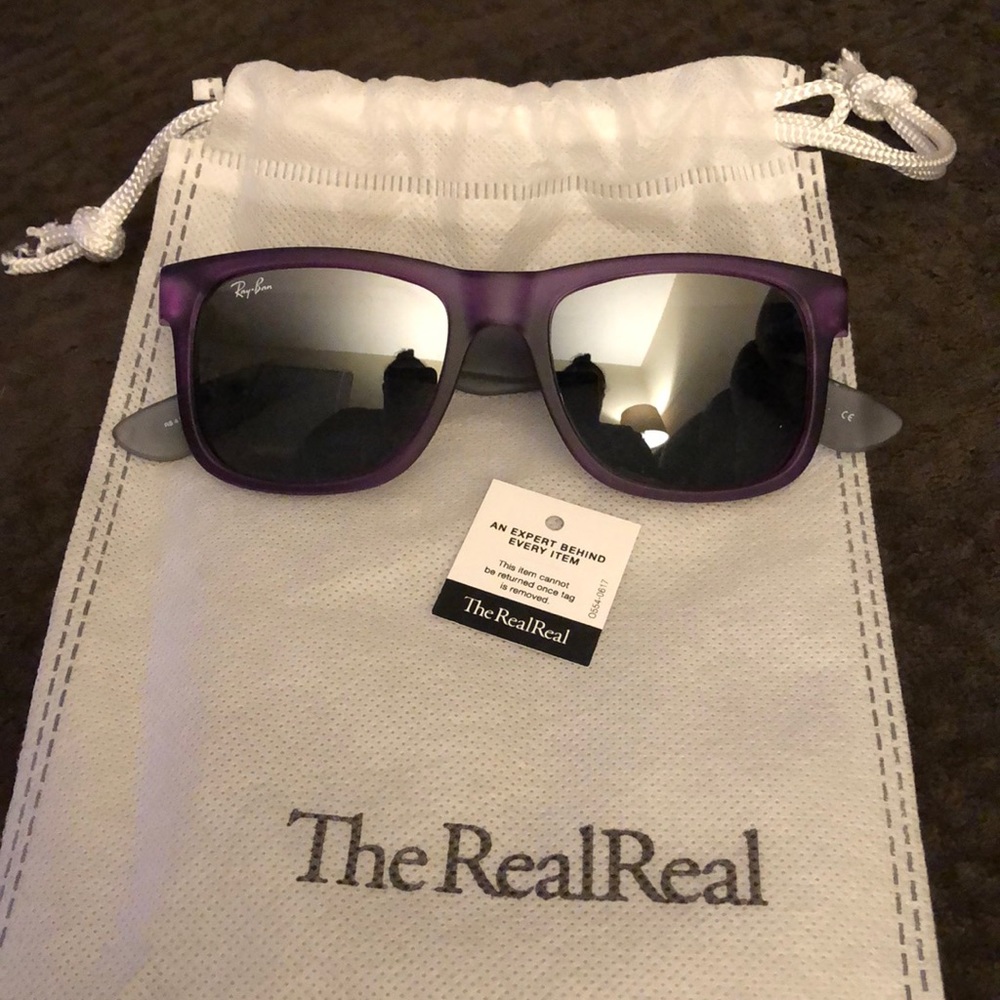 Authentic Ray Ban Purple Sunglasses